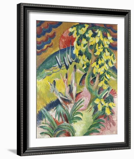 Curving Bay-Ernst Ludwig Kirchner-Framed Giclee Print