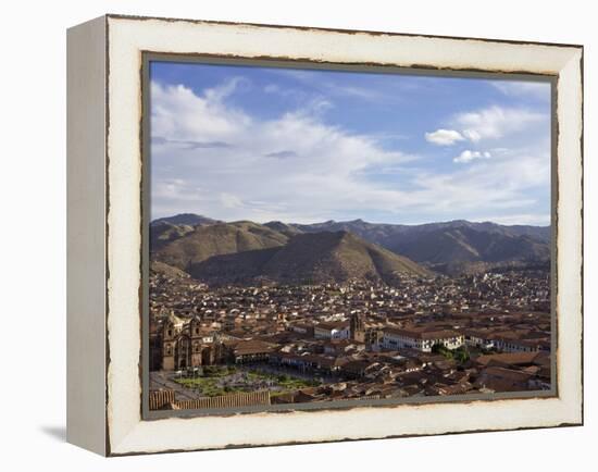 Cusco and Mountains, Peru, Peruviann, Latin America, Latin American South America-Simon Montgomery-Framed Premier Image Canvas