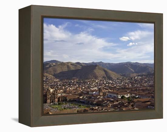 Cusco and Mountains, Peru, Peruviann, Latin America, Latin American South America-Simon Montgomery-Framed Premier Image Canvas