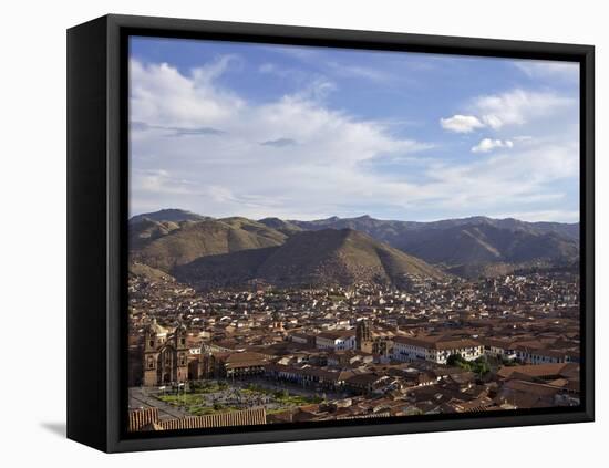 Cusco and Mountains, Peru, Peruviann, Latin America, Latin American South America-Simon Montgomery-Framed Premier Image Canvas