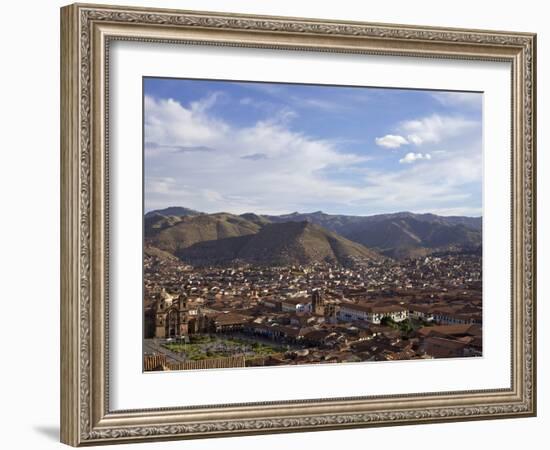 Cusco and Mountains, Peru, Peruviann, Latin America, Latin American South America-Simon Montgomery-Framed Photographic Print