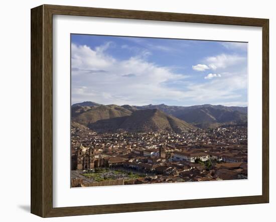 Cusco and Mountains, Peru, Peruviann, Latin America, Latin American South America-Simon Montgomery-Framed Photographic Print