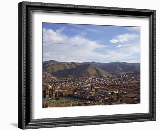 Cusco and Mountains, Peru, Peruviann, Latin America, Latin American South America-Simon Montgomery-Framed Photographic Print