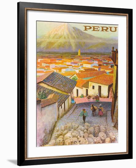 Cusco, Peru c.1950’s-F^C^ Hannon-Framed Giclee Print