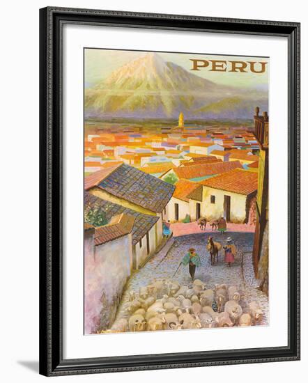 Cusco, Peru c.1950’s-F^C^ Hannon-Framed Giclee Print