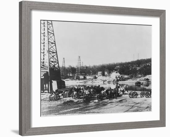 Cushing Oil Fields-null-Framed Photographic Print