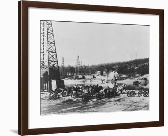 Cushing Oil Fields-null-Framed Photographic Print