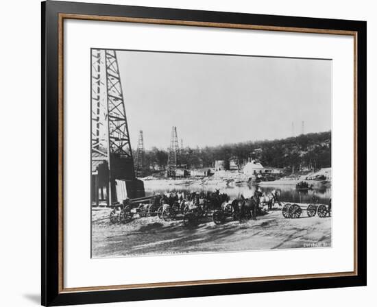 Cushing Oil Fields-null-Framed Photographic Print