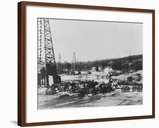 Cushing Oil Fields-null-Framed Photographic Print