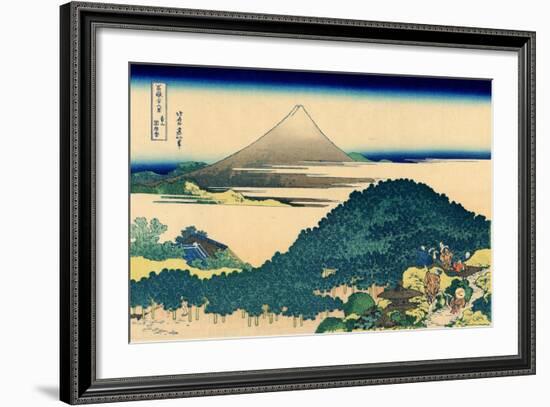 Cushion pine at Aoyama, Edo, c.1830-Katsushika Hokusai-Framed Giclee Print