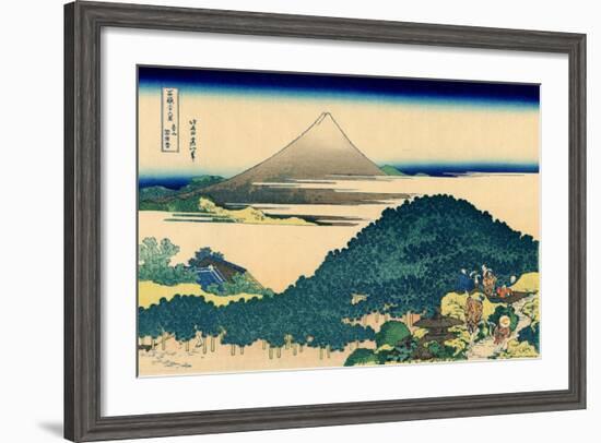 Cushion pine at Aoyama, Edo, c.1830-Katsushika Hokusai-Framed Giclee Print