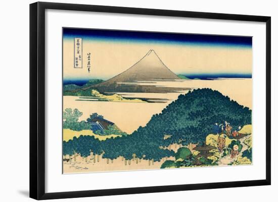 Cushion pine at Aoyama, Edo, c.1830-Katsushika Hokusai-Framed Giclee Print