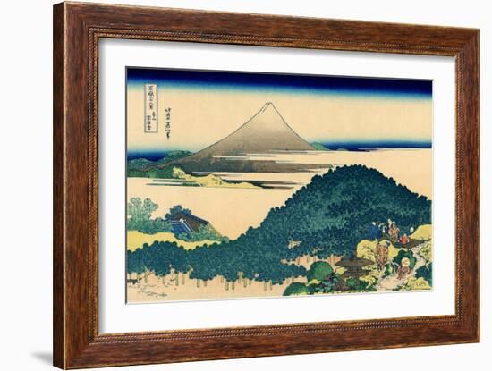 Cushion pine at Aoyama, Edo, c.1830-Katsushika Hokusai-Framed Giclee Print