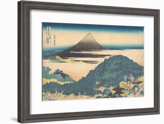 Cushion Pine at Aoyama-Katsushika Hokusai-Framed Premium Giclee Print