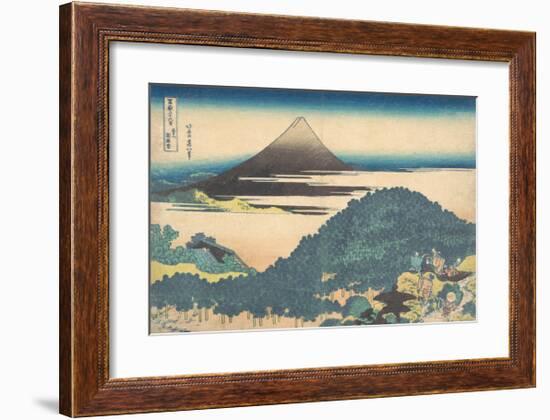 Cushion Pine at Aoyama-Katsushika Hokusai-Framed Premium Giclee Print