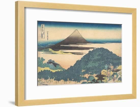 Cushion Pine at Aoyama-Katsushika Hokusai-Framed Premium Giclee Print