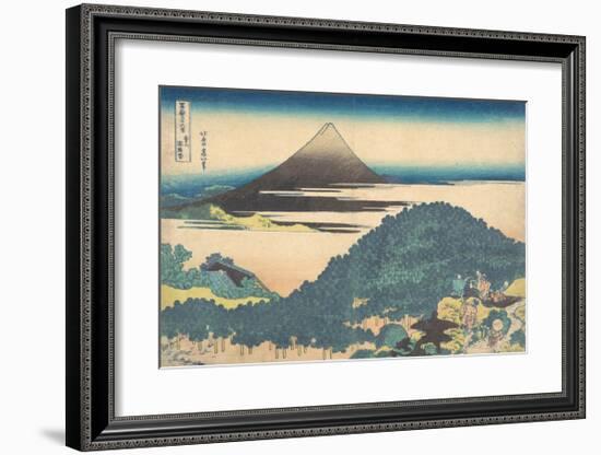 Cushion Pine at Aoyama-Katsushika Hokusai-Framed Premium Giclee Print