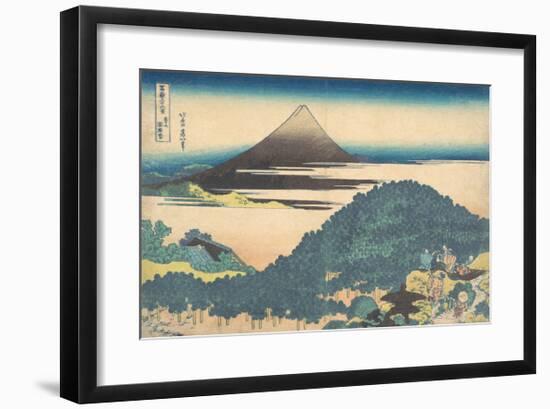 Cushion Pine at Aoyama-Katsushika Hokusai-Framed Premium Giclee Print