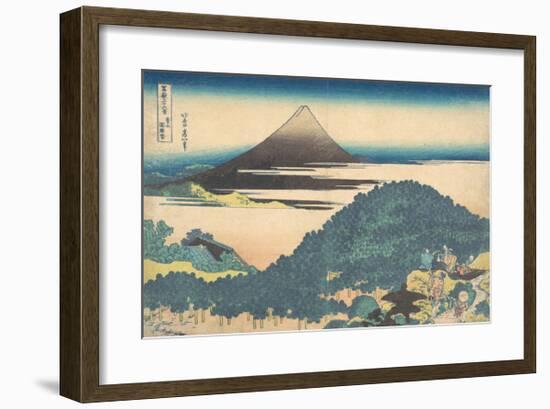 Cushion Pine at Aoyama-Katsushika Hokusai-Framed Premium Giclee Print