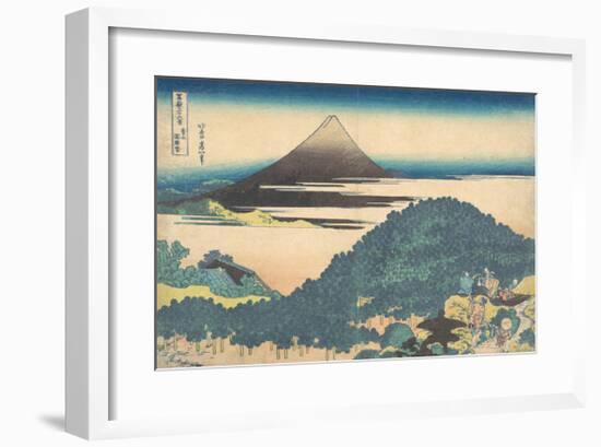 Cushion Pine at Aoyama-Katsushika Hokusai-Framed Premium Giclee Print