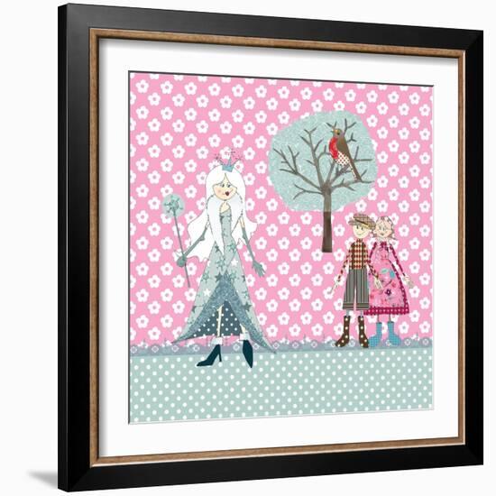 Cushion Snow Queen-Effie Zafiropoulou-Framed Giclee Print
