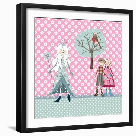 Cushion Snow Queen-Effie Zafiropoulou-Framed Giclee Print