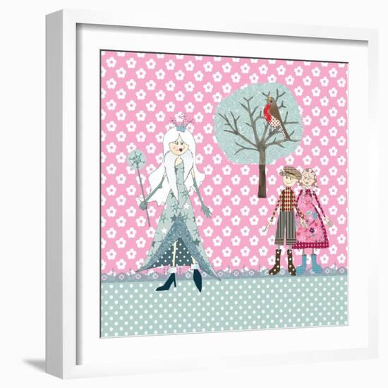 Cushion Snow Queen-Effie Zafiropoulou-Framed Giclee Print