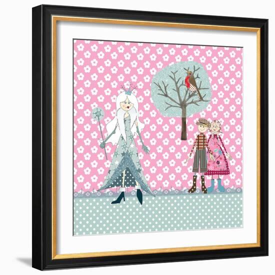 Cushion Snow Queen-Effie Zafiropoulou-Framed Giclee Print