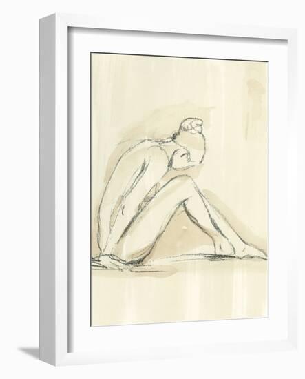 Cust Neutral Figure Study I (STR)-Ethan Harper-Framed Art Print