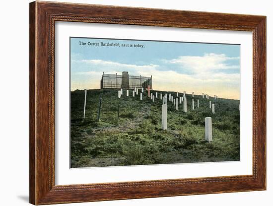 Custer Battlefield-null-Framed Art Print