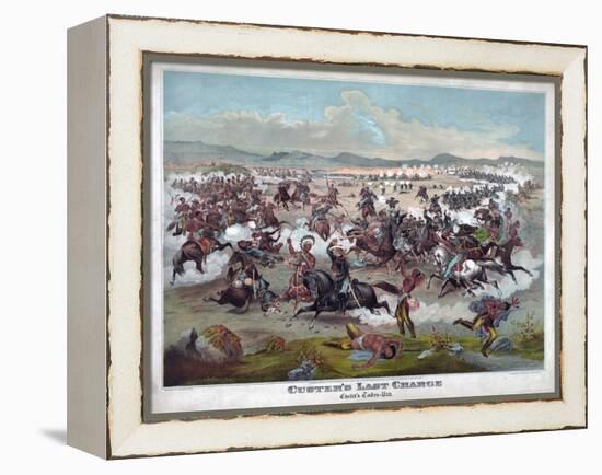 Custer's Last Charge-null-Framed Premier Image Canvas