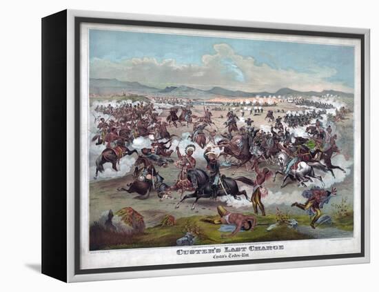 Custer's Last Charge-null-Framed Premier Image Canvas