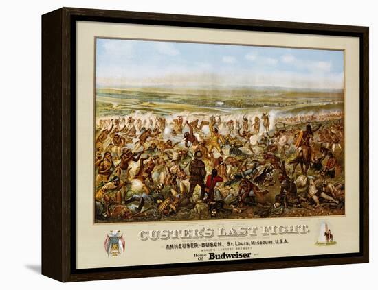 Custer's Last Fight Color Print from Painting-null-Framed Premier Image Canvas
