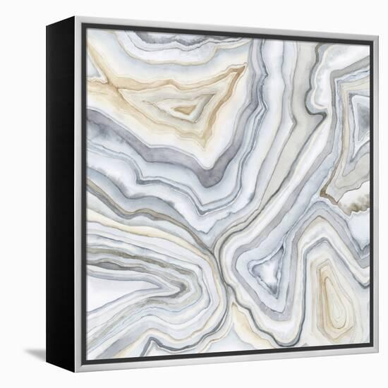 Custom Agate Abstract II (ST)-Megan Meagher-Framed Stretched Canvas
