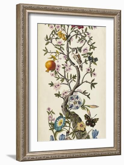 Custom Chinoiserie Natura I (SM)-Naomi McCavitt-Framed Art Print