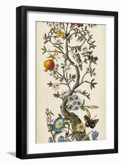 Custom Chinoiserie Natura I (SM)-Naomi McCavitt-Framed Art Print