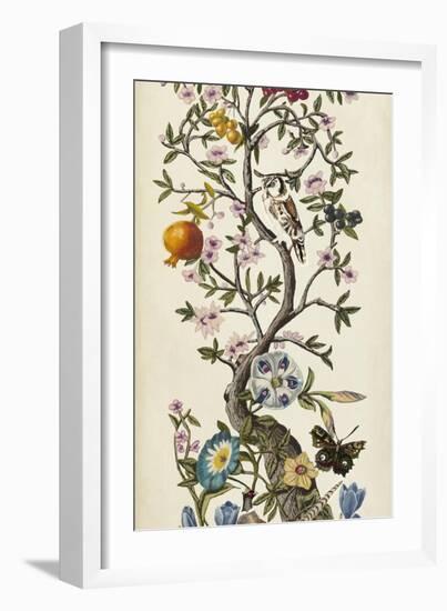 Custom Chinoiserie Natura I (SM)-Naomi McCavitt-Framed Art Print