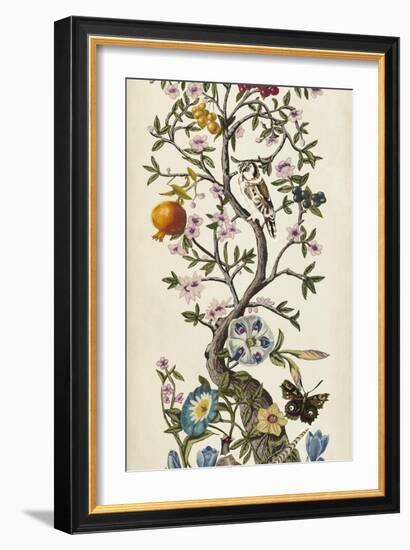 Custom Chinoiserie Natura I (SM)-Naomi McCavitt-Framed Art Print