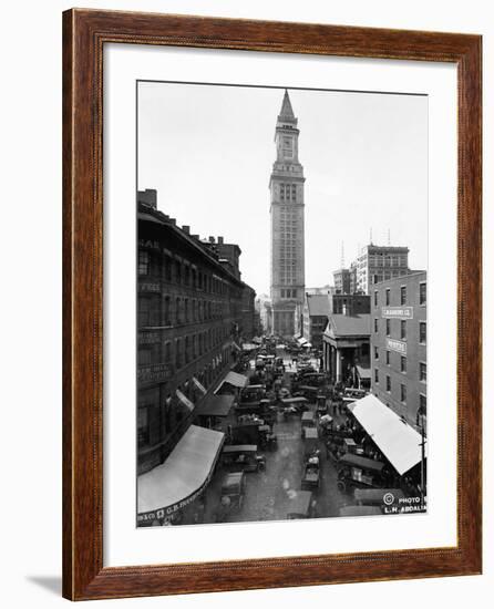 Custom House and Commercial Street-null-Framed Photographic Print