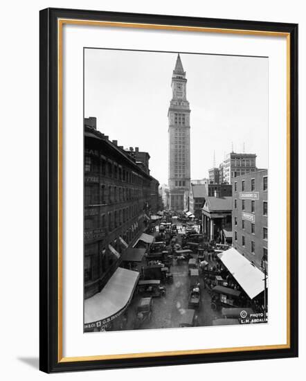 Custom House and Commercial Street-null-Framed Photographic Print