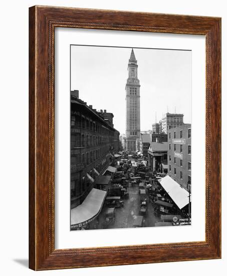 Custom House and Commercial Street-null-Framed Photographic Print