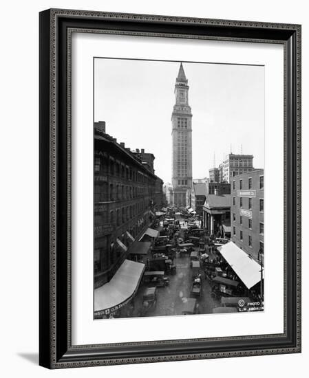 Custom House and Commercial Street-null-Framed Photographic Print