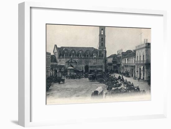 Custom House and Square, Havana, Cuba, c1900-Unknown-Framed Giclee Print