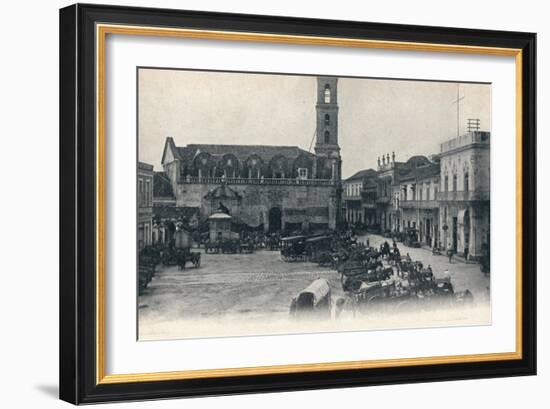 Custom House and Square, Havana, Cuba, c1900-Unknown-Framed Giclee Print