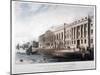 Custom House, City of London, 1817-Joseph Constantine Stadler-Mounted Giclee Print