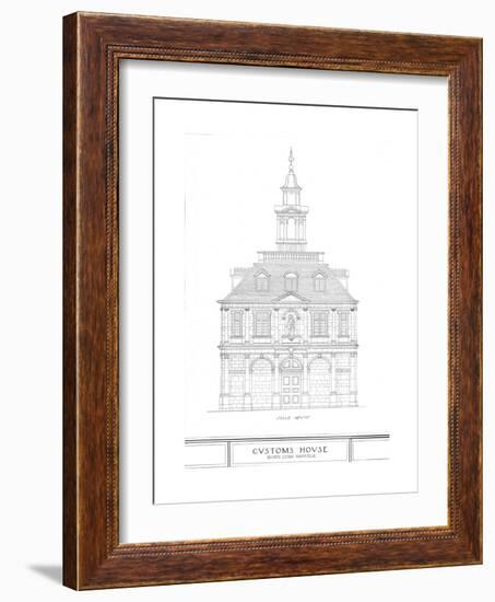 Custom House, Kings Lynn, Norfolk, 1925-null-Framed Giclee Print