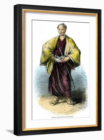 Custom-House Officer, Japan, 19th Century-null-Framed Giclee Print