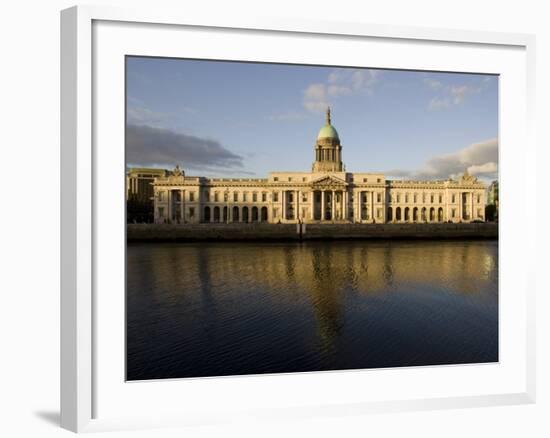 Custom House Quay on the Liffey River, Dublin, Republic of Ireland, Europe-Oliviero Olivieri-Framed Photographic Print