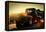 Custom Pickup at Sunset-null-Framed Stretched Canvas