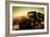 Custom Pickup at Sunset-null-Framed Photo